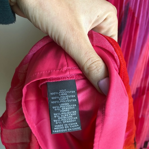 Vince Camuto Pink Halter Pleated Dress - Picture 7 of 8